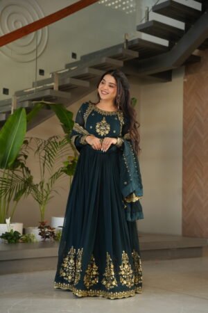 Designer Gown with Dupatta