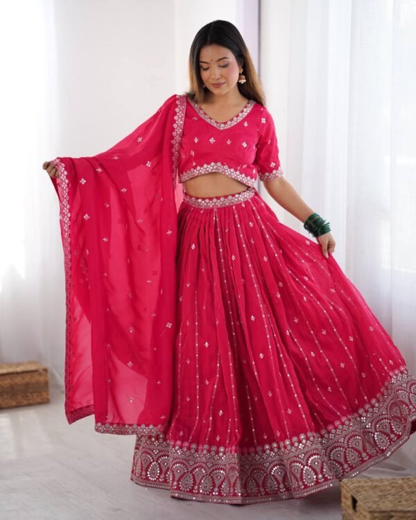 Shimmer Silk Lehenga Choli