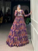 Floral Printed Georgette Gown