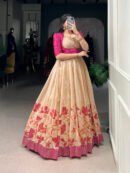Silk Gown with Embroidered Jacket