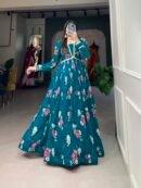 Floral Georgette Gown