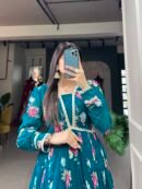 Floral Georgette Gown