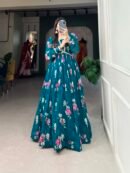 Floral Georgette Gown