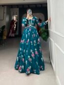 Floral Georgette Gown