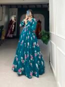 Floral Georgette Gown