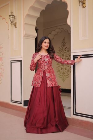 Velvet Varnam Gown